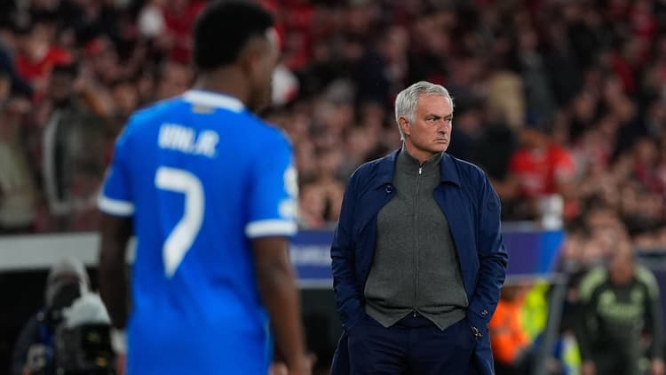 Vinicius Jr and Jose Mourinho
