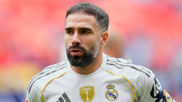Daniel Carvajal in het shirt van Real Madrid.