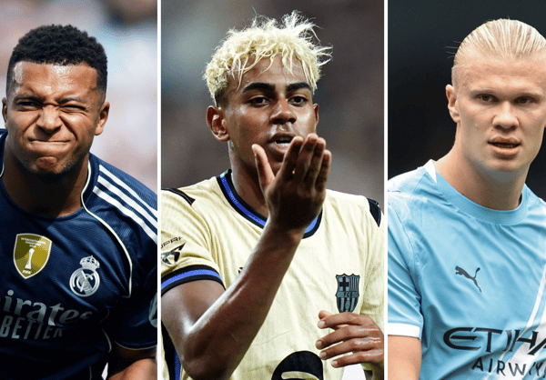Kylian Mbappe, Lamine Yamal, Erling Haaland