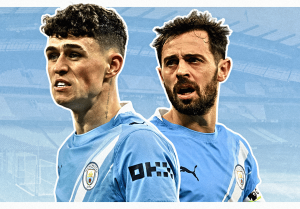 Phil Foden, Bernardo Silva, Man City