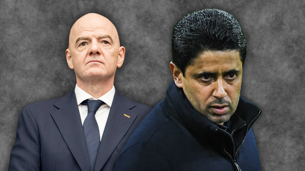 Gianni Infantino and Nasser Al-Khelaifi