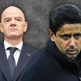 Gianni Infantino and Nasser Al-Khelaifi