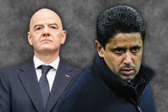 Gianni Infantino and Nasser Al-Khelaifi