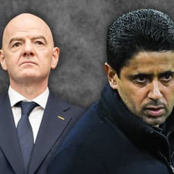 Gianni Infantino and Nasser Al-Khelaifi