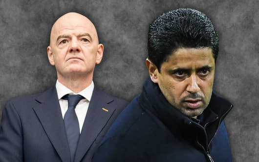 Gianni Infantino and Nasser Al-Khelaifi