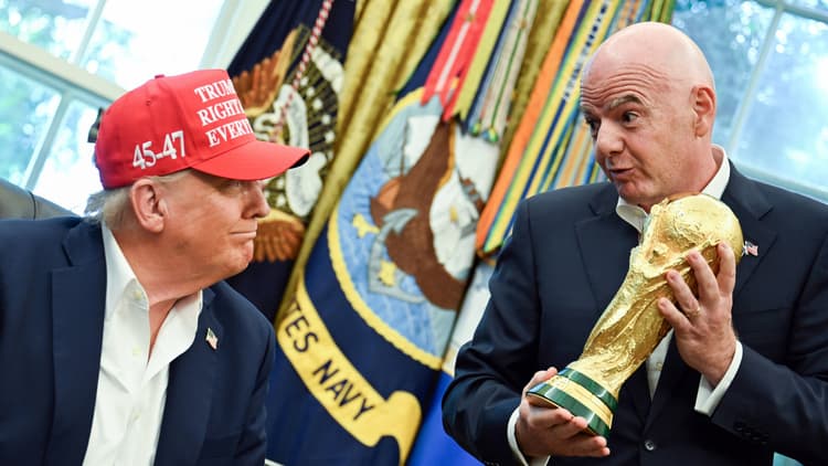 Donald Trump and Gianni Infantino