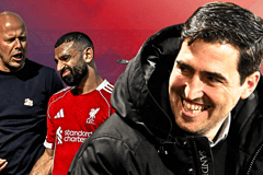 Arne Slot, Mohamed Salah, Andoni Iraola, Liverpool