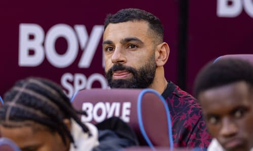 Mo Salah was left on the Liverpool bench against West Ham, 30 November