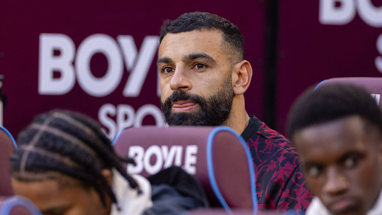 Salah was benched at West Ham