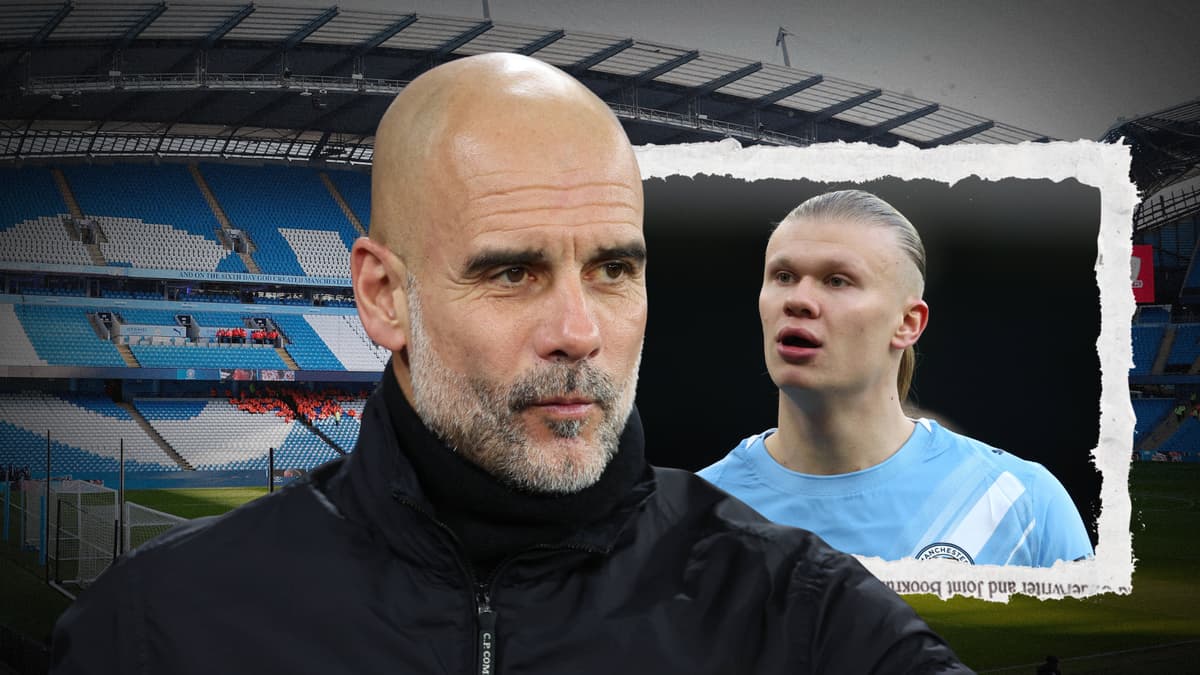 Pep Guardiola, Erling Haaland, Man City