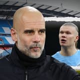 Pep Guardiola, Erling Haaland, Man City