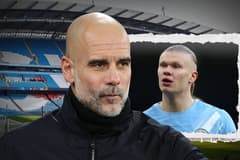 Pep Guardiola, Erling Haaland, Man City