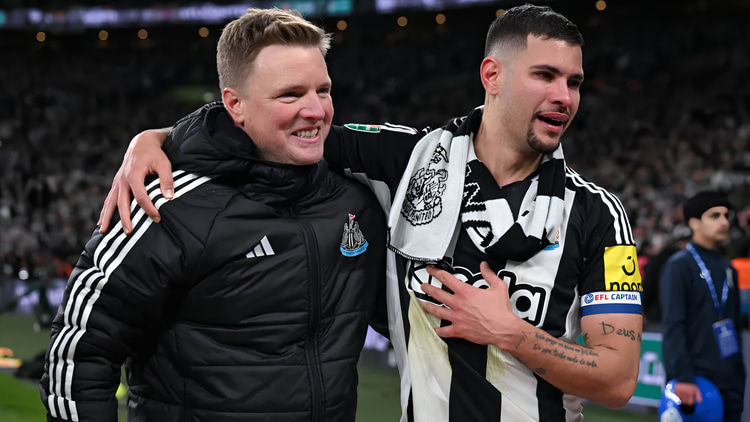 Eddie Howe and Bruno Guimaraes have been crucial to Newcastle in recent years.