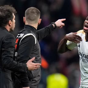 Diego Simeone apologises to Vinicius Junior for touchline taunts in Madrid derby