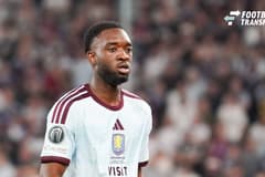 Austria Soccer 2026 UEFA Super Cup, Final: Paris Saint-Germain vs. Aston Villa FC, Red Bull Arena, Salzburg, August 12, 2026; Portrait photo, portrait, individual shot, portrait of Lamare Bogarde of Aston Villa FC, 26 Copyright: xAymanxAlahmedx