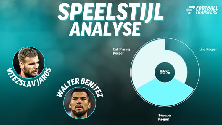 De speelstijlen van Vitezslav Jaros en Walter Benítez.