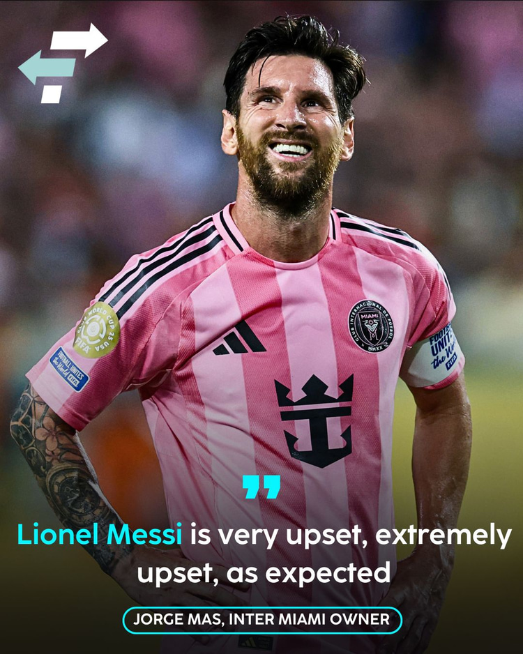 Inter Miami owner Jorge Mas reacts to Lionel Messi ban