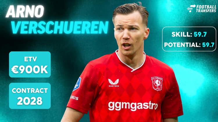 De Skill-rating, ETV en contractduur van Arno Verschueren.
