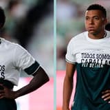 Kylian Mbappe, Vinicius Junior, Cueta protest