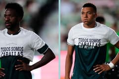 Kylian Mbappe, Vinicius Junior, Cueta protest