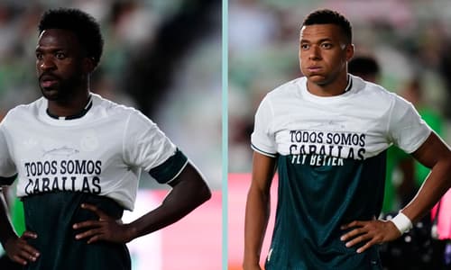 Kylian Mbappe, Vinicius Junior, Cueta protest