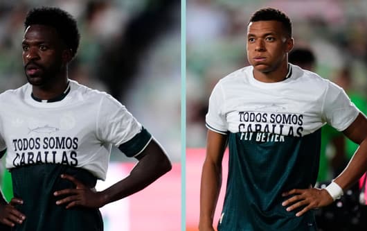 Kylian Mbappe, Vinicius Junior, Cueta protest