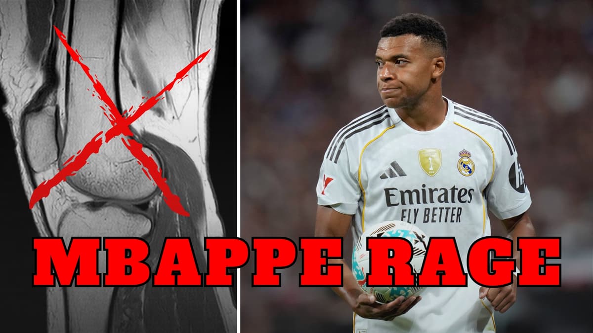 Kylian Mbappe has been left furious after Real Madrid's medical team scanned his wrong knee