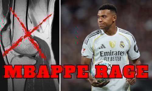 Kylian Mbappe has been left furious after Real Madrid's medical team scanned his wrong knee
