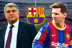 Joan Laporta, Lionel Messi, Barcelona