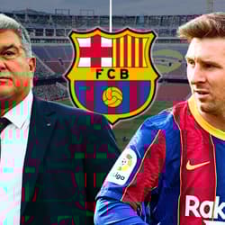 Joan Laporta, Lionel Messi, Barcelona