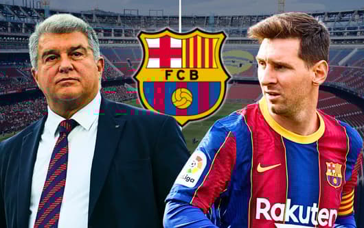 Joan Laporta, Lionel Messi, Barcelona