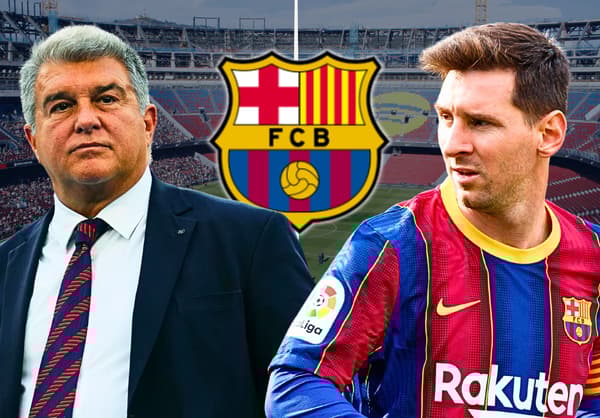 Joan Laporta, Lionel Messi, Barcelona