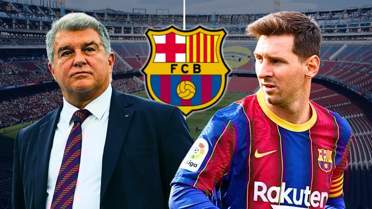 Messi still has a rift with Barcelona president Joan Laporta