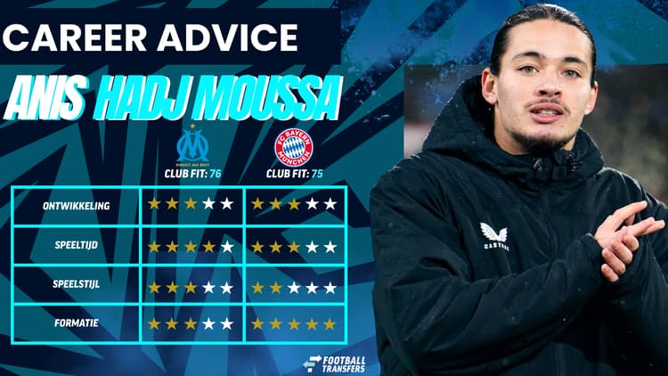 De Club Fit van Anis Hadj Moussa met Olympique Marseille en Bayern München.