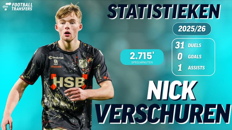 Nick Verschuren is dit seizoen een vaste waarde bij FC Volendam.