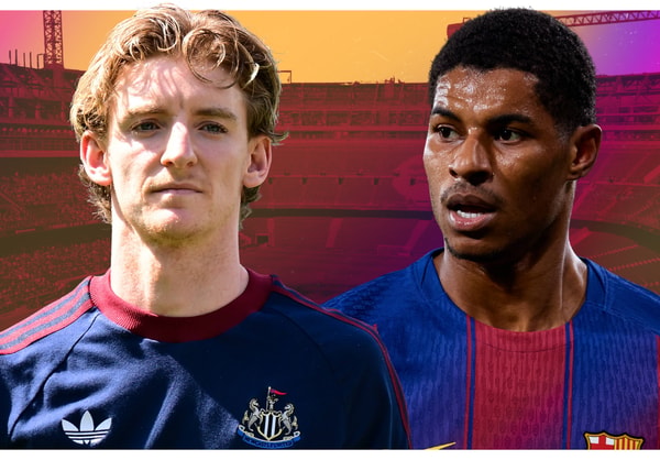 Anthony Gordon, Marcus Rashford, Barcelona