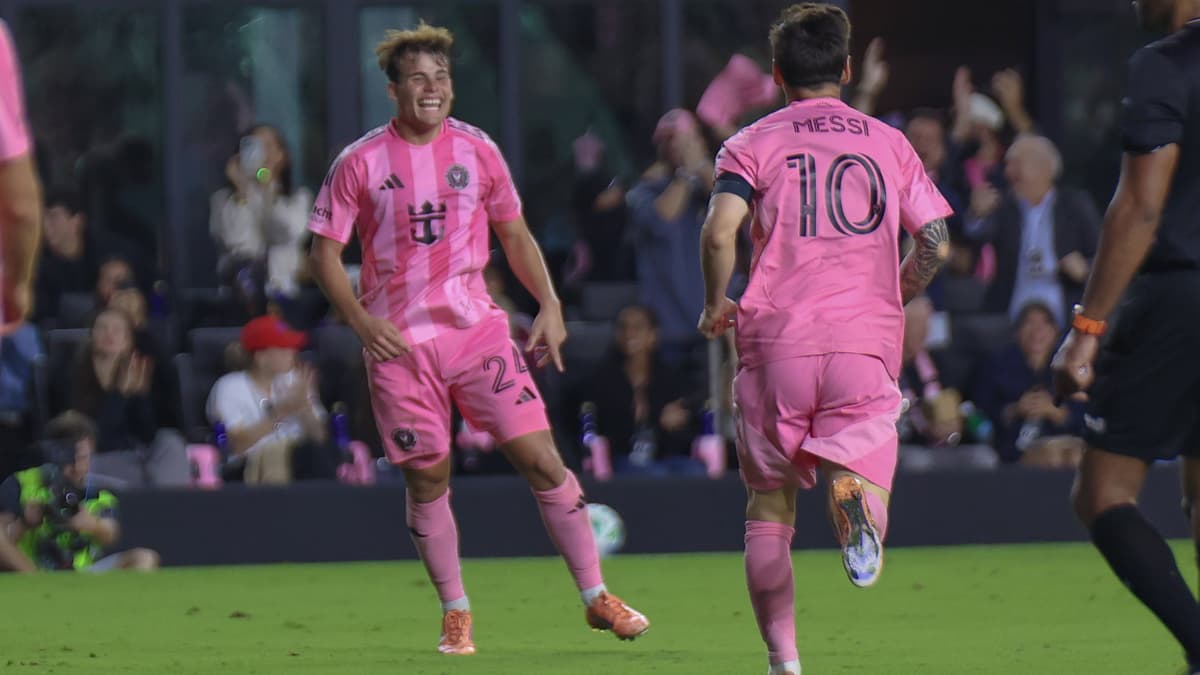 Mateo Silvetti and Lionel Messi with Inter Miami