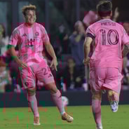 Mateo Silvetti and Lionel Messi with Inter Miami