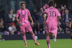 Mateo Silvetti and Lionel Messi with Inter Miami