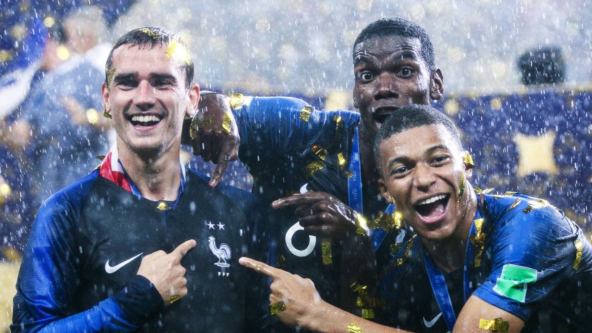 2018 World Cup final, France players