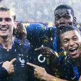 2018 World Cup final, France players