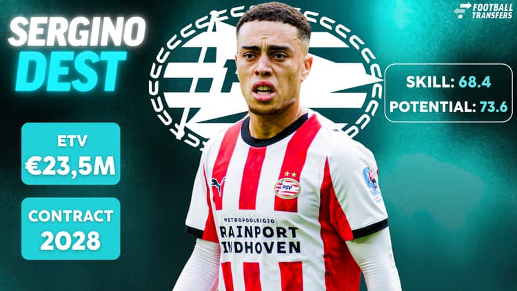 Sergino Dest bij PSV