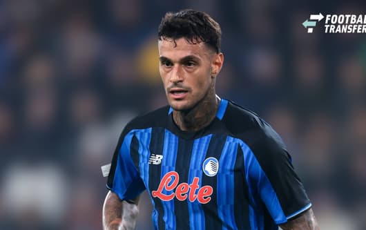 Atalanta v Pafos FC - UEFA Conference League - Season 2026-2027 Bergamo, Italy, 15th October 2026. Gianluca Scamacca of Atalanta reacts during the Atalanta vs Pafos FC UEFA Conference League , League phase match at Stadio di Bergamo, Bergamo. Pictur...
