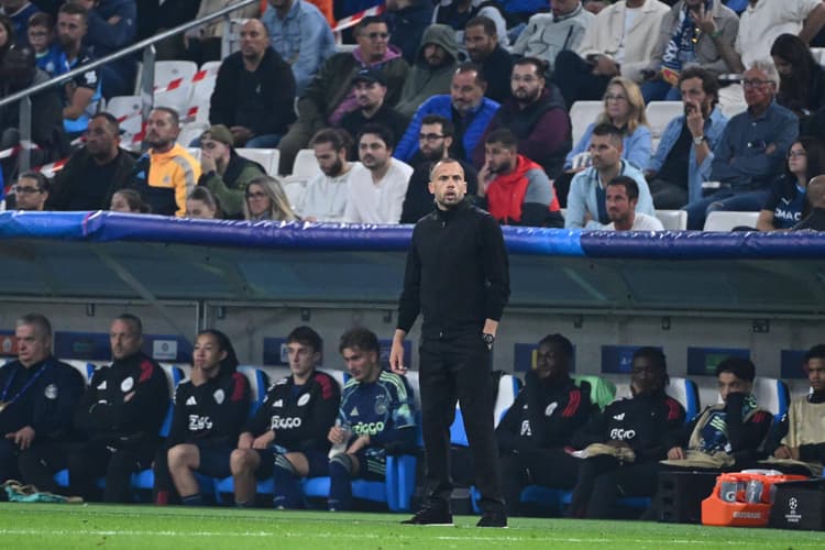 John Heitinga tijdens de wedstrijd tegen Olympique Marseille