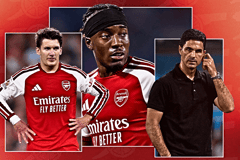 Christos Tzolis, Noni Madueke, Mikel Arteta, Arsenal