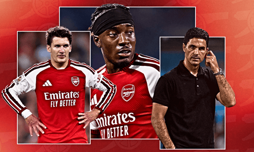 Christos Tzolis, Noni Madueke, Mikel Arteta, Arsenal