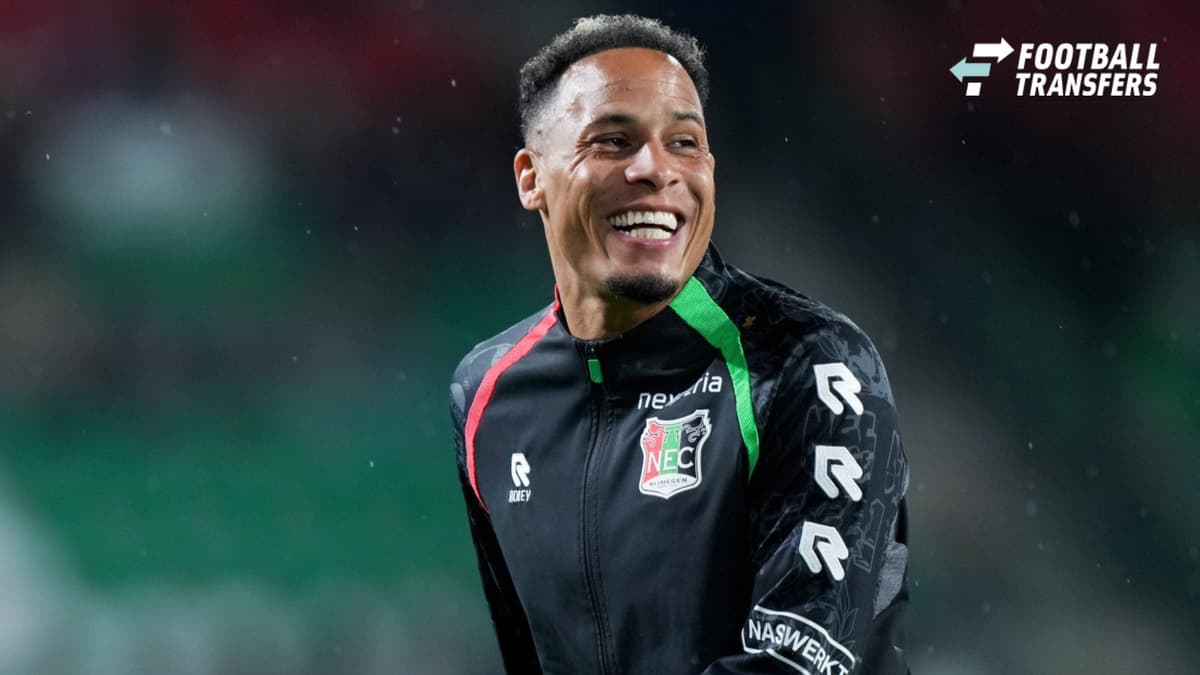 NIJMEGEN , 18-10-2026 , Stadium De Goffert , season 2026 2027 , Dutch Eredivisie football , match between NEC Nijmegen and Fortuna Sittard , picture shows NEC Nijmegen player Tjaronn Chery NEC - Fortuna Sittard  x208709973x Copyright: