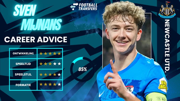 De Club Fit van Sven Mijnans met Newcastle United.