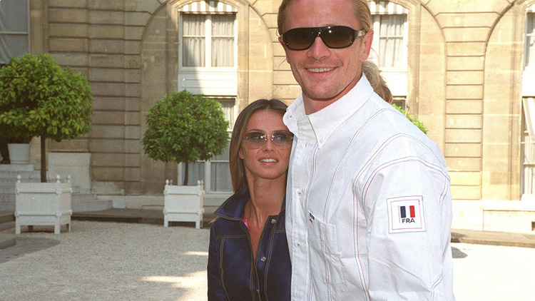 Emmanuel Petit with ex-wife Agathe de la Fontaine