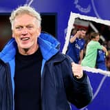 David Moyes reacts to Idrissa Gueye's red card against Manchester United